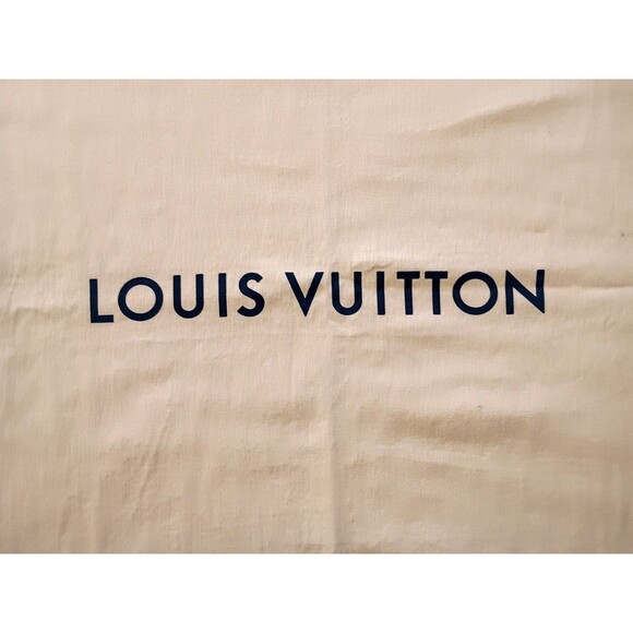 LOUIS VUITTON Authentic Drawstring dust bag XL | Beige 24.5” x 26” - Picture 4 of 7